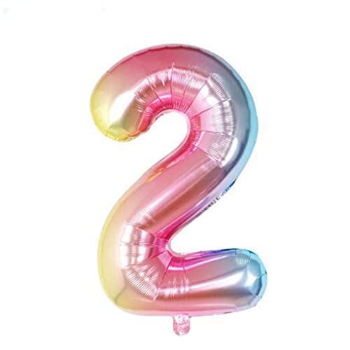 kesurpae Digitale Luftballons, Gradientenrampe, Geburtstagsfigur, Partyzubehör, Verlobungsdekoration, wunderbare Verzierungsgegenstände für den Haushalt, Steigungsrampe2 von kesurpae