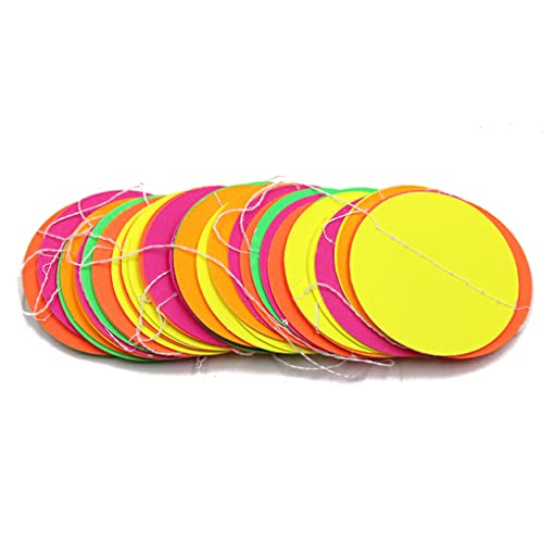 kesurpae Neon Girlande, fluoreszierendes dunkles Papier, leuchtende Nachtpunkte, mehrfarbig, hängende Geburtstags Weihnachtshochzeits Anhänger, Kreis kesurpae Neon Girlande, fluoreszierendes dunkles Papier, leuchtende Nachtpunkte, mehrfarbig, hängende Geburtstags Weihnachtshochzeits Anhänger, Kreis von kesurpae