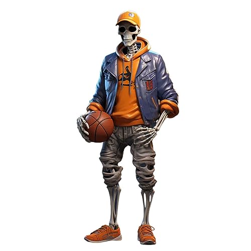 kesurpae Trendige Halloween Figuren zum Dekorieren mit coolen Skelett Figuren, die Moderne Kunst aus Acryl Skelett Figuren zu Halloween widerspiegeln, Basketball kesurpae Trendige Halloween Figuren zum Dekorieren mit coolen Skelett Figuren, die Moderne Kunst aus Acryl Skelett Figuren zu Halloween widerspiegeln, Basketball von kesurpae