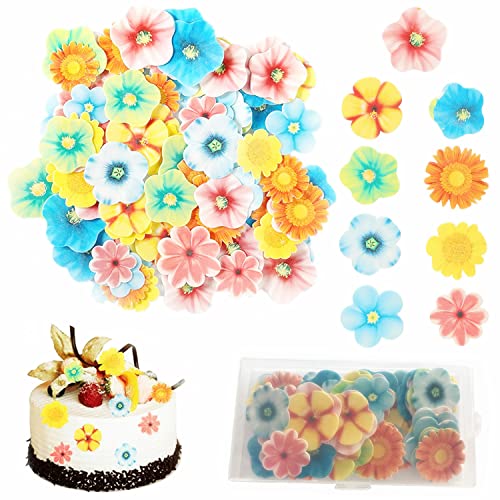80 Stück Essbare Blumen Kuchen Deckel, Blumen Cupcake Topper, Blumendeko Torten Oblatenpapier Florale Kuchendekoration für Hochzeit Geburtstag Partybedarf 80 Stück Essbare Blumen Kuchen Deckel, Blumen Cupcake Topper, Blumendeko Torten Oblatenpapier Florale Kuchendekoration für Hochzeit Geburtstag Partybedarf von Kettion