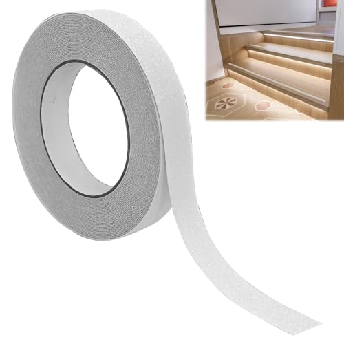 keyxer Antirutsch Klebeband 2cm x 10m, Anti Rutsch Streifen Selbstklebend, Anti Rutsch Klebeband Antirutschband, Transparent Anti Slip Tape für Treppenstufen, Treppen Bad Innen- und Außenbereich von keyxer
