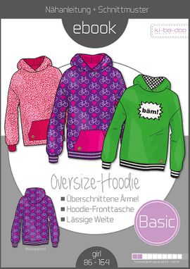 Basic Oversize-Hoodie Kids von ki-ba-doo