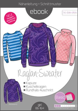 Basic Raglan Sweater Kids von ki-ba-doo