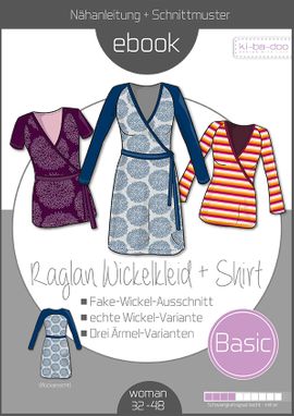 Basic Raglan Wickelkleid + Shirt von ki-ba-doo