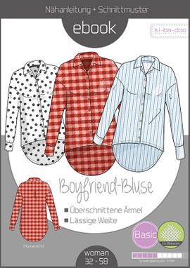 Boyfriend-Bluse von ki-ba-doo