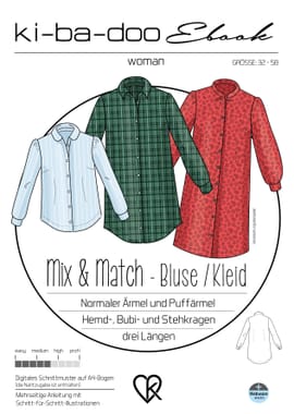 Mix & Match Bluse Damen Mix & Match Bluse Damen von ki-ba-doo