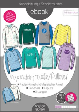 Mix & Match Schmaler Hoodie/Pullover Kids von ki-ba-doo