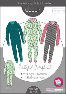 Raglan-Jumpsuit Damen Raglan-Jumpsuit Damen von ki-ba-doo