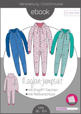 Raglan-Jumpsuit Kinder von ki-ba-doo