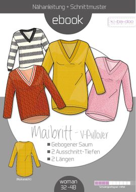 V-Pullover Maibritt von ki-ba-doo