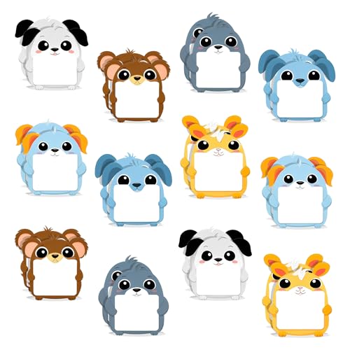 24pack Haftnotizen,Kleine Haftnotizen Kinder,Haftnotizen Klebezettel,Kawaii Schulsachen,Notizblock Klein,TierföRmiger Haftnotizblock Ideal FüR BüRo,Kinder,Studenten,Etikettengeschenke (Stil 4) von kiimiipa