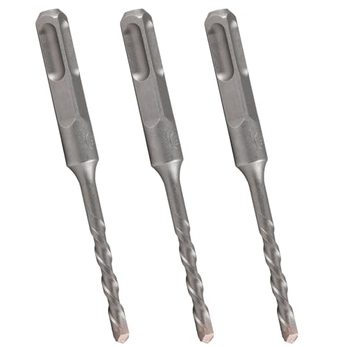 3-teiliges Steinbohrer-Set mit SDS-Plus-Schaft, 6 mm x 110 mm, Kreuzspitze, Hartmetallbohrer, geeignet für Mauerwerk, Ziegel, Beton, Stein und ähnliche Materialien von kiki fancy