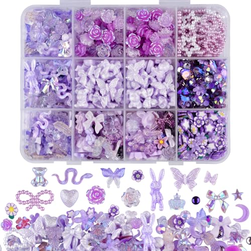 kikonoke 850 Stück 3D Schmetterling Rose Blume Bogen Kaninchen Bär Nagel Set mit Nail Art Rhinestones Perlen Kristall Edelsteine Scheiben Nägel für Maniküre Diy Basteln Schmuck Zubehör (Mora kikonoke 850 Stück 3D Schmetterling Rose Blume Bogen Kaninchen Bär Nagel Set mit Nail Art Rhinestones Perlen Kristall Edelsteine Scheiben Nägel für Maniküre Diy Basteln Schmuck Zubehör (Mora von kikonoke