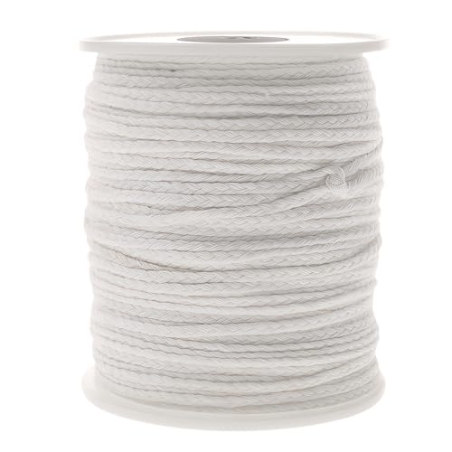 Kerzendochte, 100 % natürliche Baumwolle, Rolle 60 m, Schnurspulen, Zopf, Kerzen, nicht rauchende Kerzendochte für Kerzenherstellung, Zubehör, DIY (1 Rolle 70 m Baumwolldraht), Muttertags- und von kimairy