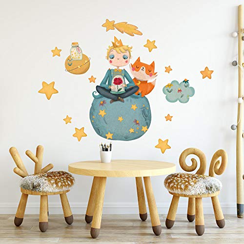 R00370 Wandaufkleber Kind Ökologisches Hypoallergenes Weicher Stoffeffekt Repositionierbar Fabel kleine Prinz Wanddekoration Neugeborene Kinderzimmer Selbstklebende Tapete R00370 Wandaufkleber Kind Ökologisches Hypoallergenes Weicher Stoffeffekt Repositionierbar Fabel kleine Prinz Wanddekoration Neugeborene Kinderzimmer Selbstklebende Tapete von kina