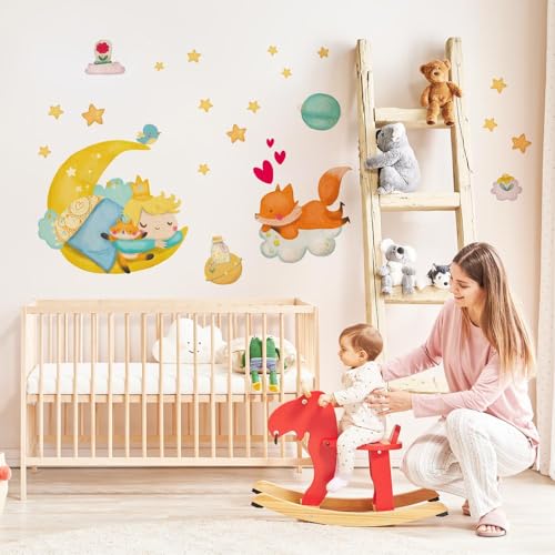 R00571 Wandaufkleber Kind Ökologisches Hypoallergenes Weicher Stoffeffekt Repositionierbar Fabel kleine Prinz Wanddekoration Neugeborene Kinderzimmer Selbstklebende Tapete R00571 Wandaufkleber Kind Ökologisches Hypoallergenes Weicher Stoffeffekt Repositionierbar Fabel kleine Prinz Wanddekoration Neugeborene Kinderzimmer Selbstklebende Tapete von kina