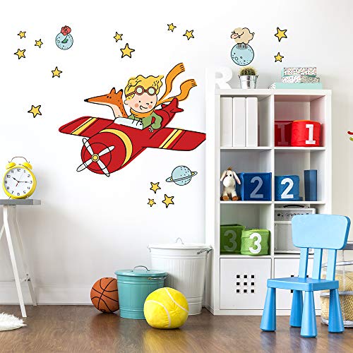 kina - R00578 Wandaufkleber Kind Ökologisches Hypoallergenes Weicher Stoffeffekt Repositionierbar Fabel kleine Prinz Wanddekoration Neugeborene Kinderzimmer Selbstklebende Tapete - 100x30 cm kina - R00578 Wandaufkleber Kind Ökologisches Hypoallergenes Weicher Stoffeffekt Repositionierbar Fabel kleine Prinz Wanddekoration Neugeborene Kinderzimmer Selbstklebende Tapete - 100x30 cm von kina