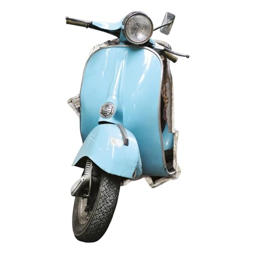 kina 3DM0027 Wand Aufkleber 3D - Einrichtungsideen Vespa Vintage 3D - Misst 110x65 cm - Wanddekoration, Wand Aufkleber, Tapete von kina