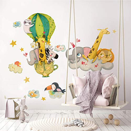 kina - R00521 Baby Wandaufkleber Ökologische und hypoallergene Weicher repositionierbarer Stoffeffekt - Heißluftballon Neugeborene Wanddekoration Kinderzimmer selbstklebende Tapete kina - R00521 Baby Wandaufkleber Ökologische und hypoallergene Weicher repositionierbarer Stoffeffekt - Heißluftballon Neugeborene Wanddekoration Kinderzimmer selbstklebende Tapete von kina