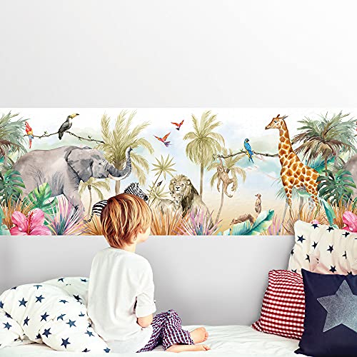 kina - SM0048 Wand Aufkleber mit Bändern für das Kinderzimmer - Grafik Dschungel Griechischer Schutz und Dekoration von Wänden, Möbeln, Tischen und Kleiderschränken 50x130 cm von kina