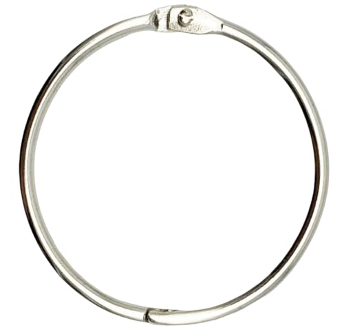 KINGFOREST Ringbuch für lose Blätter, 7,6 cm, robuster vernickelter Stahl, rostbeständiger Metallschlüssel für Karteikarten, Bastelarbeiten, Rezept-Organizer, Notizbücher und Dokumente, 12 Stück KINGFOREST Ringbuch für lose Blätter, 7,6 cm, robuster vernickelter Stahl, rostbeständiger Metallschlüssel für Karteikarten, Bastelarbeiten, Rezept-Organizer, Notizbücher und Dokumente, 12 Stück von kingforest