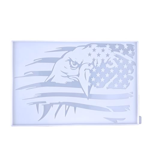 Silikonharzform mit amerikanischer Adlerflagge, groß, patriotische Heimdekoration Silikonharzform mit amerikanischer Adlerflagge, groß, patriotische Heimdekoration von kingmise