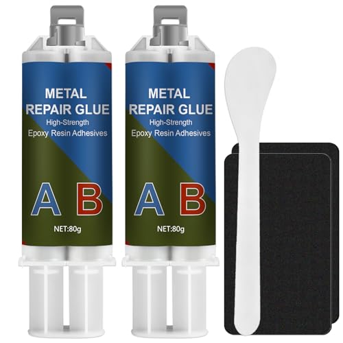 160g Metallkleber, Metallkleber Extra Stark, Flüssigmetall Hitzebeständig Kleber zum Reparieren von Spalten und Rissen auf der Oberfläche von Metall, Edelstahl, Holz, Keramik usw(160g) von kintsukuroi