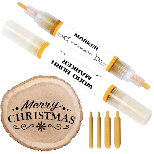 Kintsukuroi Holzmarker, 2 Stück Verbrennungsstift für Holzverbrennung, doppelseitiger Kunst-Holzbrennpastenmarker, präzise und einfache Verbrennung von Designs auf Holz und Handwerk, geeignet für Kintsukuroi Holzmarker, 2 Stück Verbrennungsstift für Holzverbrennung, doppelseitiger Kunst-Holzbrennpastenmarker, präzise und einfache Verbrennung von Designs auf Holz und Handwerk, geeignet für von kintsukuroi