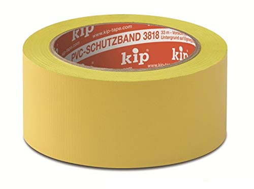 KIP 3818 PVC-Klebeband gelb, quer gerillt 50 mm x 33 m von kip