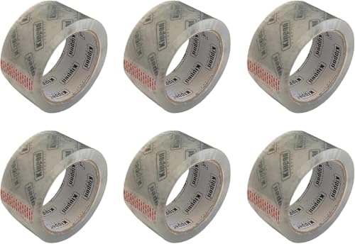 kippen 9004TR2 Klebeband, 6 Rollen, transparent, 66 m x 50 mm. von kippen