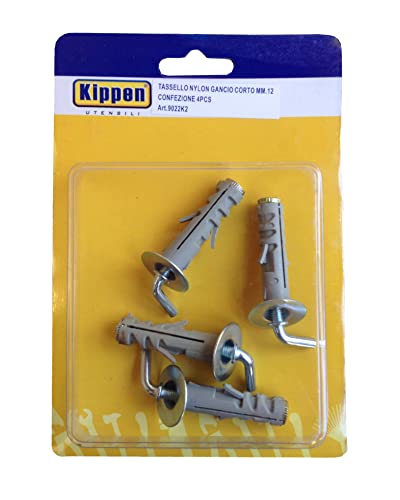 kippen 9022K2 Set bestehend aus 4 Dübeln zur Ausdehnung von 12 mm mit kurzem Haken kippen 9022K2 Set bestehend aus 4 Dübeln zur Ausdehnung von 12 mm mit kurzem Haken von kippen