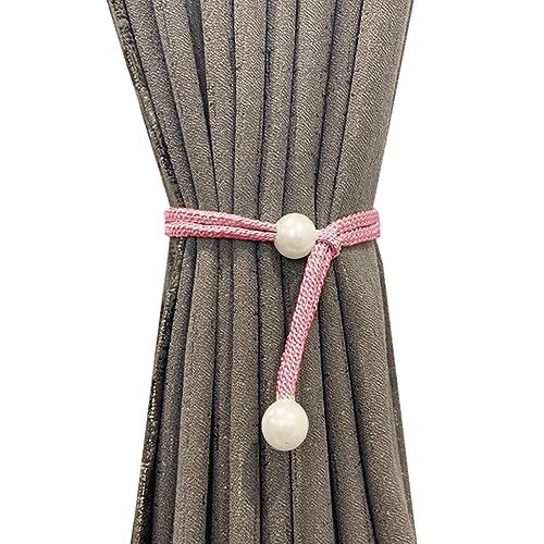 kiskick Vorhang-Raffhalter, 2 Stück/Set, Kunstperlen-Vorhang-Raffhalter, stanzfrei, verstellbar, Vorhanghalter, Halter für Wohnzimmer, Schlafzimmer, Dekoration, Heimbedarf Rosa kiskick Vorhang-Raffhalter, 2 Stück/Set, Kunstperlen-Vorhang-Raffhalter, stanzfrei, verstellbar, Vorhanghalter, Halter für Wohnzimmer, Schlafzimmer, Dekoration, Heimbedarf Rosa von kiskick