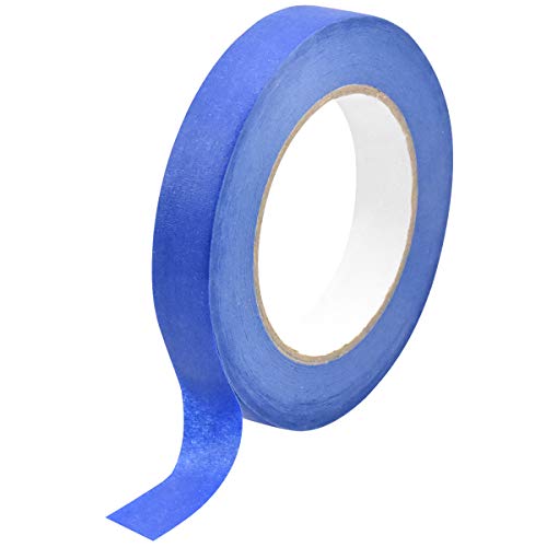 Malerkrepp 20mm*50m Blau Maler Klebeband Premium Malerkrepp Handwerk Kunst Einfache Entfernung Malerarbeiten Dekorieren Malerkreppband für Streichen & Lackieren von kissral
