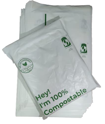 Kompostierbare Versandtaschen, 100 Stück, Poly-Versandtaschen (25 x 35 cm) von kitchenista