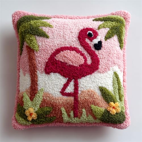 DIY Knüpfhaken Kissen Set für Anfänger Erwachsene,Knüpfteppich Bastelset 43x43cm,Einfaches Latch Hook Cushion Kit,Stilvolle Heimdekoration & Einzigartige Geschenkidee,Strand Roter Vogel DIY Knüpfhaken Kissen Set für Anfänger Erwachsene,Knüpfteppich Bastelset 43x43cm,Einfaches Latch Hook Cushion Kit,Stilvolle Heimdekoration & Einzigartige Geschenkidee,Strand Roter Vogel von kitphoenix