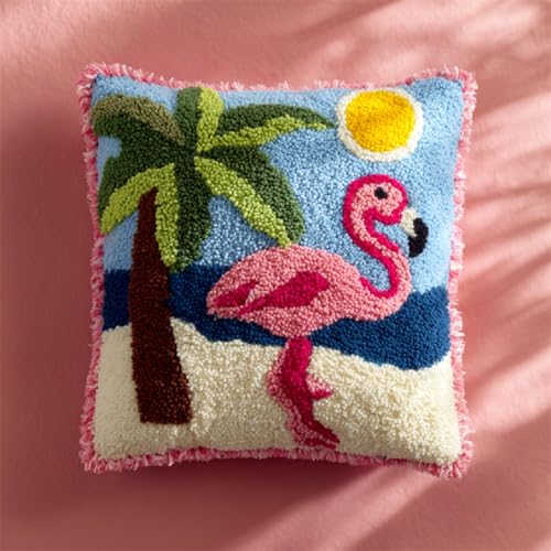 Knüpfhaken Kissen Set 43x43cm,DIY Latch Hook Kissenbezug für Anfänger & Erwachsene,Kreatives Bastelset zum Selbermachen, Heimdeko & Geschenkidee,Strand Roter Vogel Knüpfhaken Kissen Set 43x43cm,DIY Latch Hook Kissenbezug für Anfänger & Erwachsene,Kreatives Bastelset zum Selbermachen, Heimdeko & Geschenkidee,Strand Roter Vogel von kitphoenix