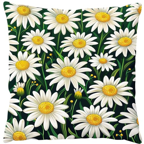 Latch Hook Cushion Kit 43x43cm für Anfänger & Erwachsene,DIY Knüpfkissen Set mit Garn & Nadel,Knüpfteppich Bastelset zum Selbermachen,Handarbeit & Deko Kissenbezug,Weiße Gänseblümchen Latch Hook Cushion Kit 43x43cm für Anfänger & Erwachsene,DIY Knüpfkissen Set mit Garn & Nadel,Knüpfteppich Bastelset zum Selbermachen,Handarbeit & Deko Kissenbezug,Weiße Gänseblümchen von kitphoenix