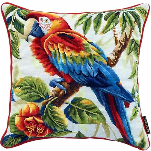 kitphoenix Knüpfen Kissen Set Papagei 3D Handgemachte Geschenke Knüpfteppich für Kinder und Erwachsene Knüpfset 43cm X 43cm kitphoenix Knüpfen Kissen Set Papagei 3D Handgemachte Geschenke Knüpfteppich für Kinder und Erwachsene Knüpfset 43cm X 43cm von kitphoenix