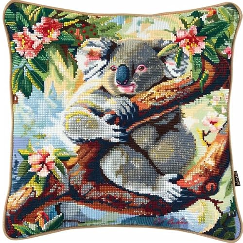 kitphoenix Knüpfkissen Set Koala 3D Handgemachte Geschenke Knüpfteppich für Kinder und Erwachsene Knüpfset 43cm X 43cm kitphoenix Knüpfkissen Set Koala 3D Handgemachte Geschenke Knüpfteppich für Kinder und Erwachsene Knüpfset 43cm X 43cm von kitphoenix