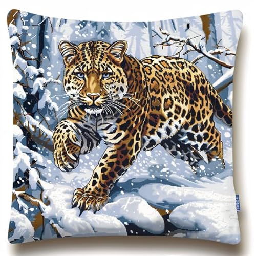 kitphoenix Knüpfkissen Set Leopard Knüpfkissen Set für Anfänger Erwachsene oder Kinder zum Selber Knüpfen, DIY Knüpfteppich Knüpfpackung, Knüpfhaken Set 43 x 43 cm kitphoenix Knüpfkissen Set Leopard Knüpfkissen Set für Anfänger Erwachsene oder Kinder zum Selber Knüpfen, DIY Knüpfteppich Knüpfpackung, Knüpfhaken Set 43 x 43 cm von kitphoenix