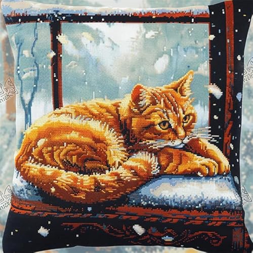 kitphoenix Knüpfkissen Set Tier Katze 3D Handgemachte Geschenke Knüpfteppich für Kinder und Erwachsene Knüpfset 43cm X 43cm kitphoenix Knüpfkissen Set Tier Katze 3D Handgemachte Geschenke Knüpfteppich für Kinder und Erwachsene Knüpfset 43cm X 43cm von kitphoenix