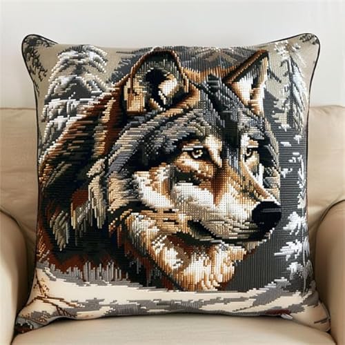 kitphoenix Knüpfkissen Zum Selber Knüpfen Knüpfen Set Knüpfteppiche Set Wolf 3D Handgemachte Geschenke Knüpfteppich für Kinder und Erwachsene Knüpfset 43cm X 43cm kitphoenix Knüpfkissen Zum Selber Knüpfen Knüpfen Set Knüpfteppiche Set Wolf 3D Handgemachte Geschenke Knüpfteppich für Kinder und Erwachsene Knüpfset 43cm X 43cm von kitphoenix