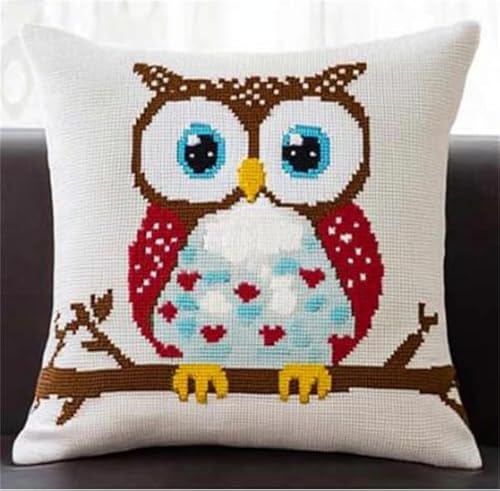 kitphoenix Kreuzstichkissen/Stickset Anfänger Kreuzstich Kissen Set Eule DIY Bastelset Vorgezeichnet Erwachsene zum Sticken mit Stickvorlage & Sticknadel und Stickgarn 40x40cm kitphoenix Kreuzstichkissen/Stickset Anfänger Kreuzstich Kissen Set Eule DIY Bastelset Vorgezeichnet Erwachsene zum Sticken mit Stickvorlage & Sticknadel und Stickgarn 40x40cm von kitphoenix