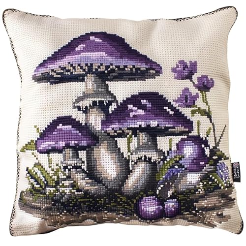 kitphoenix Latch Hook Kissen Kit Pilz 3D Handgemachte Geschenke Knüpfteppich für Kinder und Erwachsene Knüpfset 43cm X 43cm kitphoenix Latch Hook Kissen Kit Pilz 3D Handgemachte Geschenke Knüpfteppich für Kinder und Erwachsene Knüpfset 43cm X 43cm von kitphoenix