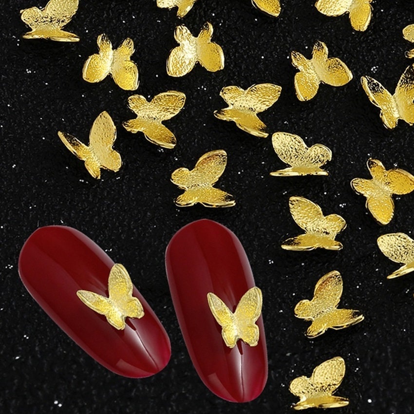 20 Stück Schmetterling Nagel Charms, Nail Art Dekoration von kittynailcharm