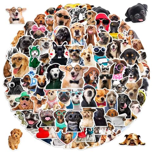 100 Stück Lustige Hund Aufkleber, Wasserfeste Vinyl Aufkleber, Hundform Sticker, Geschenk für Kinder Teens Erwachsene Jungen, Cartoon Stickers, für Hundliebhaber Koffer Laptop Helm Auto Kühlschrank 100 Stück Lustige Hund Aufkleber, Wasserfeste Vinyl Aufkleber, Hundform Sticker, Geschenk für Kinder Teens Erwachsene Jungen, Cartoon Stickers, für Hundliebhaber Koffer Laptop Helm Auto Kühlschrank von kitudaty