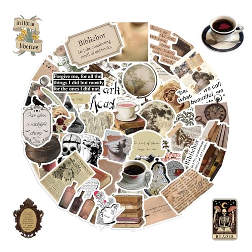 100 Stück Vintage Ästhetische Aufkleber, Scrapbooking Sticker Set, Scrapbook Zubehör, Bullet Journal Zubehör, Fotoalbum Aufkleber, Aesthetic Sticker für Frauen, Erwachsene, Kinder, Teenager 100 Stück Vintage Ästhetische Aufkleber, Scrapbooking Sticker Set, Scrapbook Zubehör, Bullet Journal Zubehör, Fotoalbum Aufkleber, Aesthetic Sticker für Frauen, Erwachsene, Kinder, Teenager von kitudaty