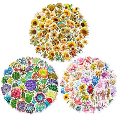 Schöne Blumen und Pflanzen Aufkleber, 150 Stück Pflanzen Dekorative Aufkleber, Sticker Set Wasserdicht, für Scrapbook Fotoalbum Laptops Handwerk Trinkflasche Ordner Fahrrad Handyhülle Dekor usw Schöne Blumen und Pflanzen Aufkleber, 150 Stück Pflanzen Dekorative Aufkleber, Sticker Set Wasserdicht, für Scrapbook Fotoalbum Laptops Handwerk Trinkflasche Ordner Fahrrad Handyhülle Dekor usw von kitudaty