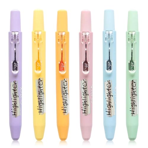 Set mit 6 Stück Textmarkern, Bibel Highlighter, Bibel Marker Stifte mit Klick-Technologie, Ungiftige und Hochwertige Gel Highlighter Pen, Teddy's Style, zum präzisen Unterstreichen und Markieren Set mit 6 Stück Textmarkern, Bibel Highlighter, Bibel Marker Stifte mit Klick-Technologie, Ungiftige und Hochwertige Gel Highlighter Pen, Teddy's Style, zum präzisen Unterstreichen und Markieren von kitudaty