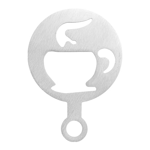Latte Art Zubehör, dekorative Kaffee-Vorlagen, Latte-Kunst-Schablonen, Kaffee-Dekorier-Schablonen mit verbesserter Ästhetik für Zuhause, Küche, Café, Restaurant, Zubehör von kivrimlarv